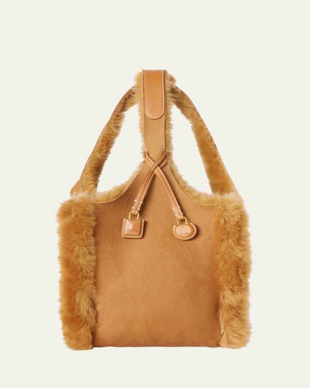 Kite Reversible Lamb Shearling Shoulder Bag